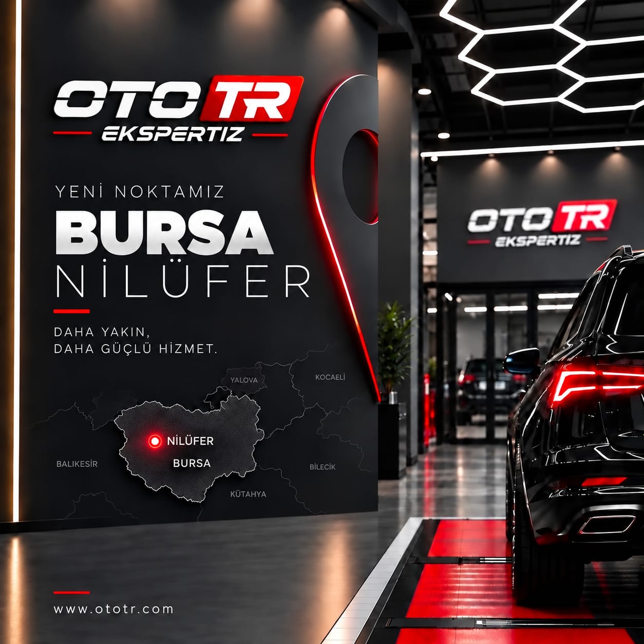 Nilüfer OTOTR Oto Ekspertiz atölyesi